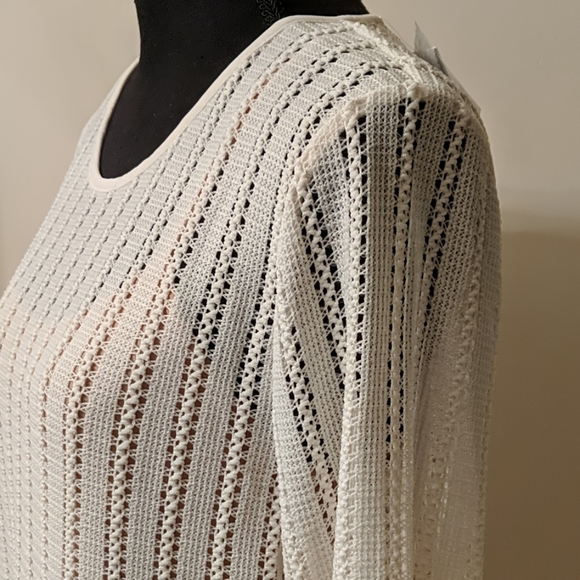 🔥MICHAEL KORS Boho Bell-Sleeve Shift Bone Dress - Picture 4 of 7